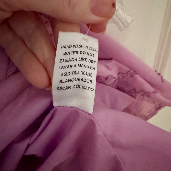 Entro Lilac Embroidered Mini Dress (Lined & with Pockets) - Picture 7 of 14